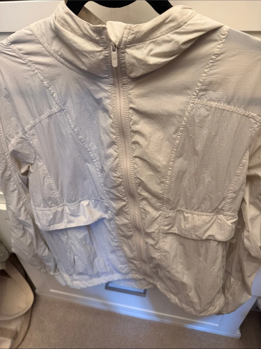 lululemon athletica Cream Lightweight packable windbreaker Jacket